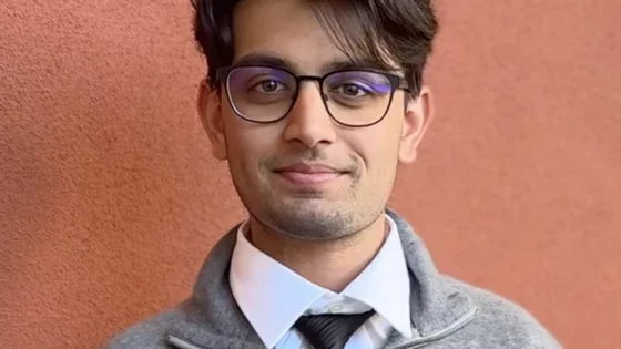 Undergraduate student smiling