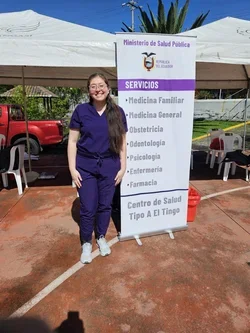 Elizabeth Flores at the Ministry of Public Health Health Center Tipo A El Tingo