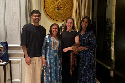 Dr. Godrej and students