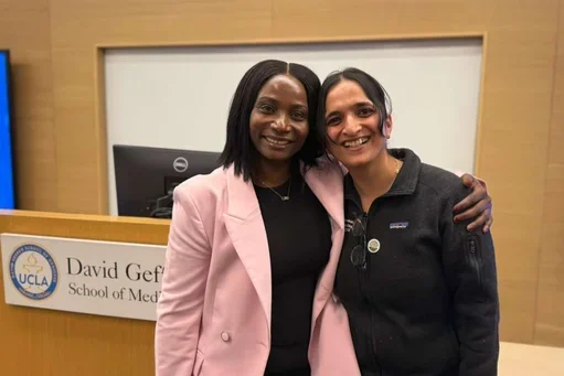Fatouh Baldeh, FGM activist, and Dr. Aparna Sridhar, UCLA Health OB/Gyn