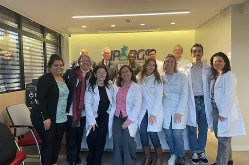 Dr. Nielsen and team at IPARGS in Porto Alegre, Brazil