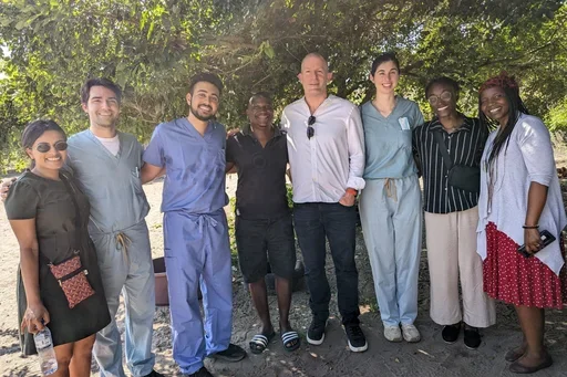 UCLA faculty and senior year medical students visit a traditional healer alongside colleagues from Mseleni Hospital in KwaZulu Natal, South Africa