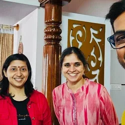 Neuroprotection kickoff meeting, from L to R: Dr Supriya Bavisetty (UCLA), Dr SR Deepashree (VMH, rehabilitation director), Dr Kalpashri Kesavan (UCLA), and Dr Kumar Suryanarayana (VMH)