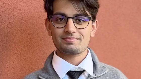 Undergraduate student smiling