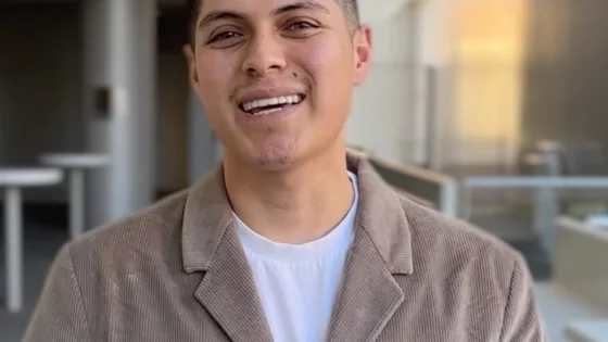 graduate student smiling
