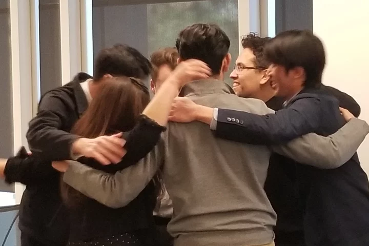 winning team celebrates