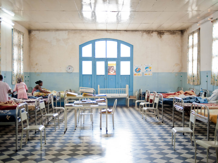 Hospital ward in Mozambique