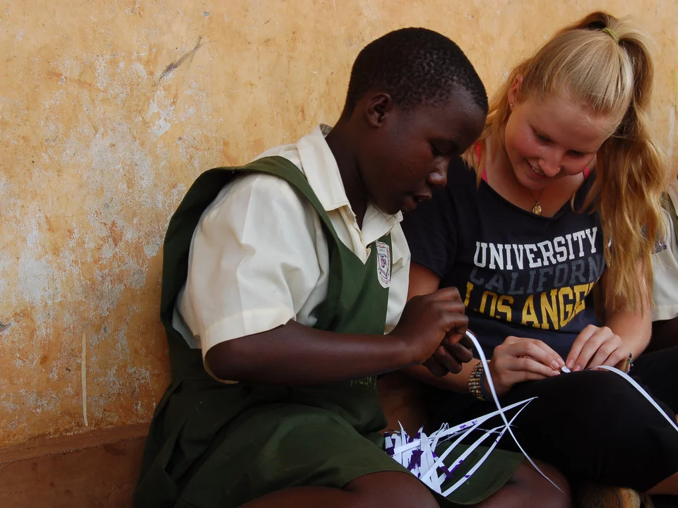 students sitting together